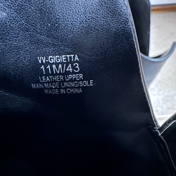 Vince Camuto GIGIETTA Pointy-Toe Heel Booties Black Size 11M 11 genuine Leather - Picture 7 of 7